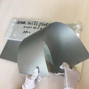 Superelastic nitinol plate sheet